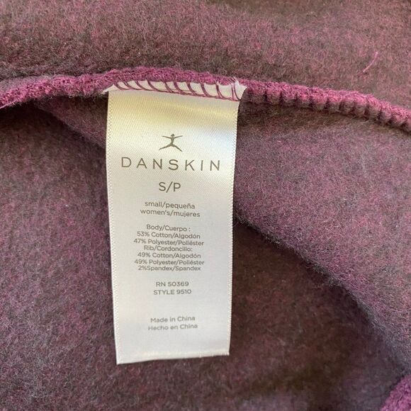 Danskin Maroon Pullover Pocket Sweatshirt SZ S NWT - Picture 7 of 10